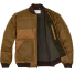 Filson Down Bomber Jacket Dark Tan front open
