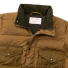 Filson Down Cruiser Jacket Dark Tan front detail