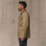 Filson Dry Wax Mile Marker Coat Dark Beige wearing side