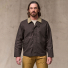 Filson Dry Wax Short Field Jacket Dark Brown wearing front
