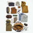 Filson Rugged Twill Duffle Small 11070220 Tan with luggage