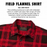 Filson Field Flannel Shirt Red Bark Plaid the shirt