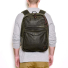 Filson Journeyman Backpack Otter Green wearing on back