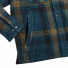 Filson Lined Mackinaw Wool Jac-Shirt Teal/Ochre Plaid Angled-entry flannel-lined hand pockets