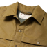 Filson Lined Tin Cloth Cruiser Jacket Dark Tan front detail