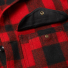 Filson Mackinaw Cruiser Jacket Red Black front pocket detail