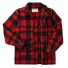 Filson Mackinaw Wool Cruiser Jacket Red Black front open