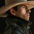 Filson Mackinaw Wool Work Jacket Jacket Graystone/Black Plaid close-up-with-hat