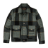 Filson Mackinaw Wool Work Jacket Jacket Graystone/Black Plaid front