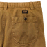 Filson Oakville Canvas Shorts Bronze Brown back detail