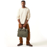 Filson Original Briefcase Otter Green wearing in hand