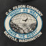 Filson Prospector Graphic Hoodie Faded Black/Moose graphic close-up