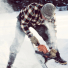 Filson Lined Ragg Wool Beanie Charcoal Heather in action