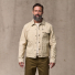 Filson Ranger Short Cruiser Quail Tan wearing front