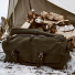 Filson Rugged Twill Duffle Bag Large Otter Green in the snow
