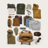 Filson Rugged Twill Duffle Bag Medium Tan with luggage