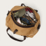 Filson Rugged Twill Duffle Bag Medium Tan packed