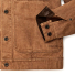 Filson Rustic Canvas Short Cruiser Jacket Whiskey Durable metal-shank buttons at front, cuffs, and waist tabs 