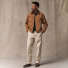 Filson Rustic Canvas Short Cruiser Jacket Whiskey wearing front full