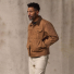 Filson Rustic Canvas Short Cruiser Jacket Whiskey wearing  front/side