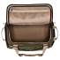 Filson All-Weather 50L Duffle Olive/Black/Covert U-shaped zipper is covered by an extended storm flap