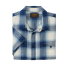 Filson Short Sleeve Chambray Shirt Indigo Plaid folded