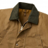 Filson Tin Cloth Field Jacket Dark Tan collar lined with Mackinaw Wool for maximum warmth