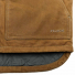 Filson Tin Cloth Insulated Work Vest Dark Tan front close-up pocket