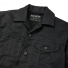 Filson Tin Cloth Short Lined Cruiser Jacket Black front close-up