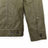 Filson Tin Cloth Short Lined Cruiser Jacket Military Green back close-up