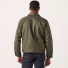 Filson Tin Cloth Short Lined Cruiser Jacket Military Green on body back