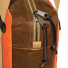 Filson Tin Cloth Tote Bag With Zipper Dark Tan/Flame side detail