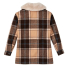 Filson Women's Lined Wool Packer Coat Cream/Brown/Multi back
