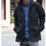 Filson Mackinaw Wool Cruiser Dark Navy lifestyle