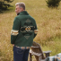 Pendleton Nehalem Lambswool Cardigan Forest Green