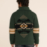Pendleton Nehalem Lambswool Cardigan Forest Green