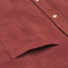 Portuguese Flannel Lobo Cotton-Corduroy Shirt Bordeaux front pocket