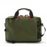 Topo Designs Commuter Briefcase Olive/Black Leather back