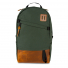 Topo Designs Daypack Heritage Canvas Olive Canvas/Brown Leather front