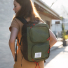 Topo Designs Global Briefcase Olive wearing on back