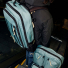 Topo Designs Global Travel Bag 30L Sea Pine wearing on back