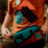 Topo Designs Mini Quick Pack Turquoise/Clay opening