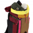 Topo Designs Mountain Pack 28L Burgundy/Dark Khaki Large main compartment with J-panel front opening