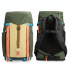 Topo Designs Mountain Pack 28L Olive/Hemp front and back