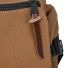 Topo Designs Rover Pack Heritage Dark Khaki Canvas/Dark Brown Leather zipper detail