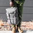 Topo Designs Rover Pack Tech Charcoal garb 'n' go top carry handle