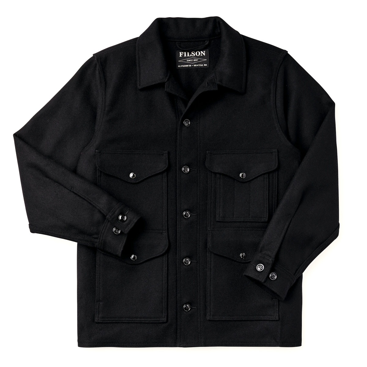 Filson Mackinaw Wool Cruiser Jacket Dark Navy, iconic Cruiser
