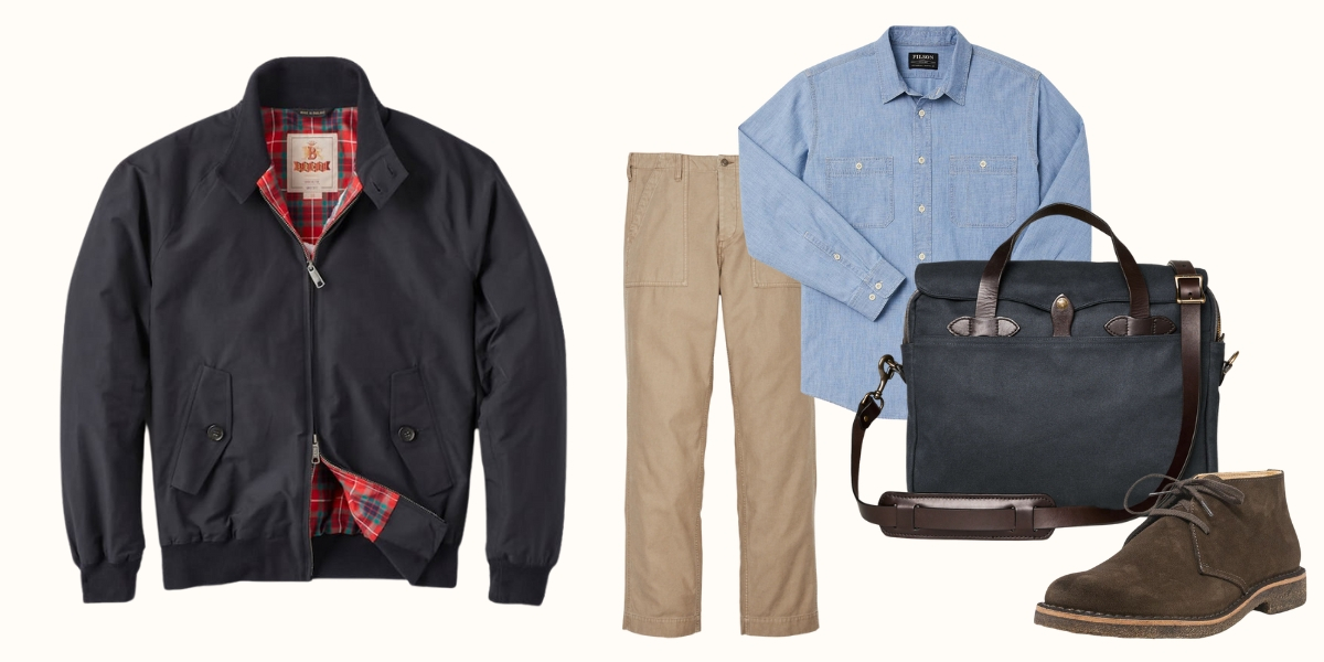 Baracuta G9 Original Harrington Jacket Dark Navy, klassieke stijlvolle jas