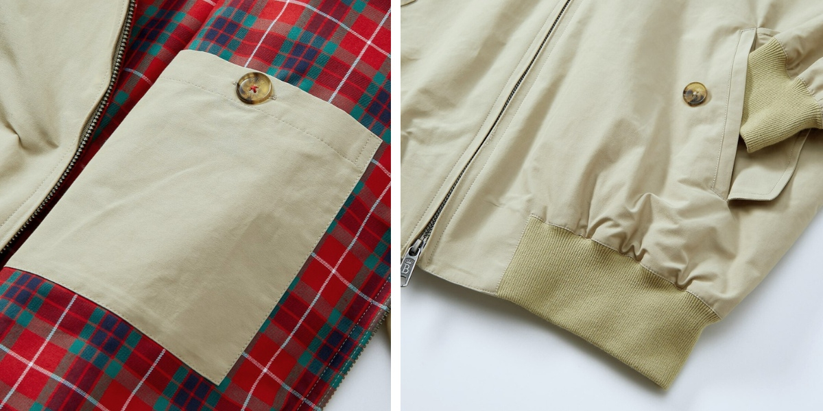 Baracuta G9 Original Harrington Jacket Natural, geschikt voor elk seizoen