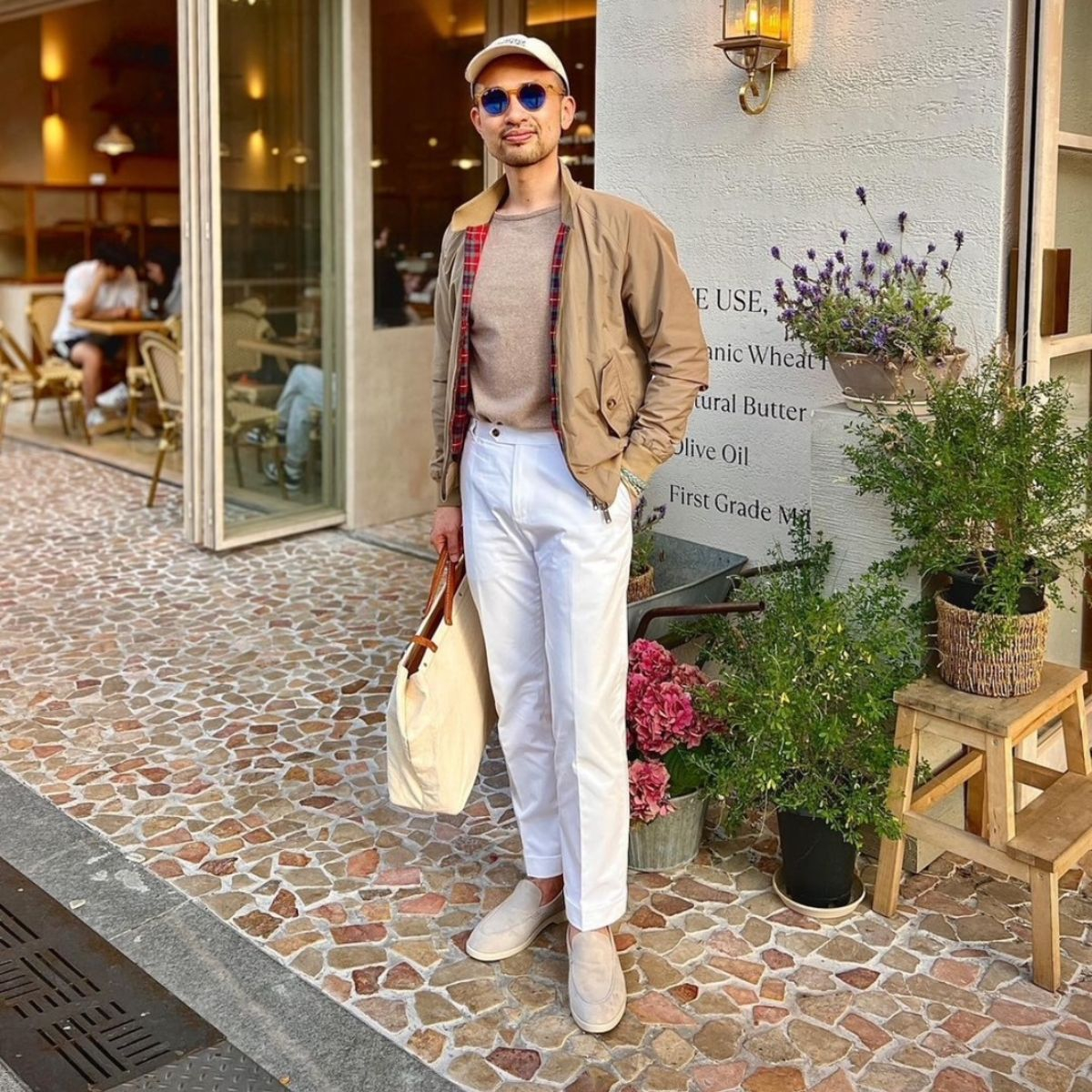 Baracuta G9 Original Harrington Jacket Tan, gemaakt in het VK.